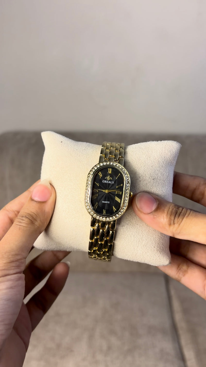 Grealy Golden Black Dial