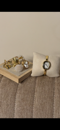 Naidu cuff Watch + ৫টি hibiscus & Pearl Ring set free পান