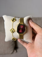 Naidu  red dial + Get 1 cartier belt watch (70% off)