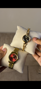 Gogey Queno Maroon+ get 1 Cartier belt watch (70% off)