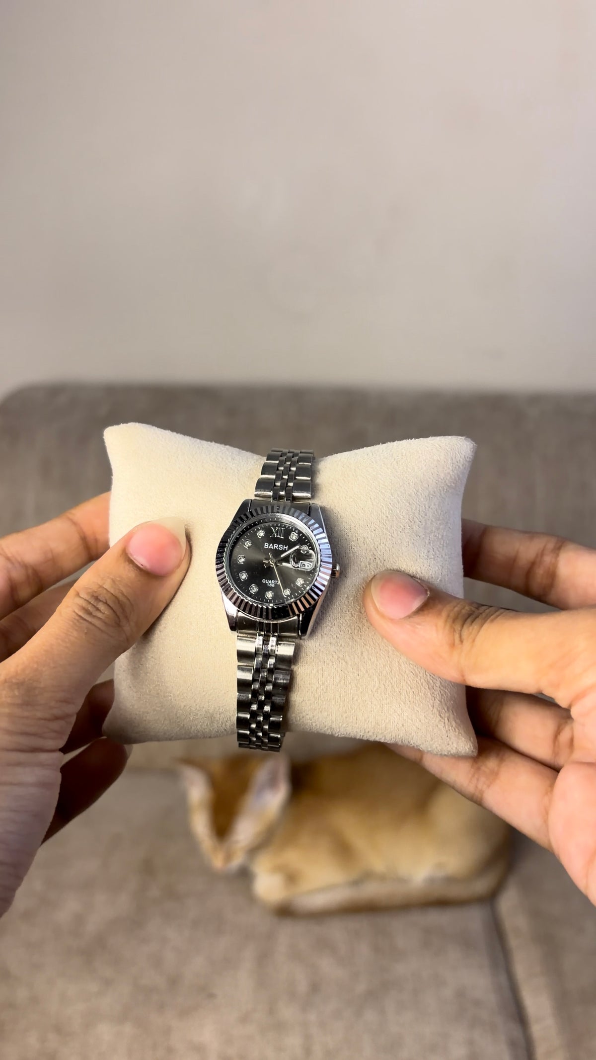 Barsh Silver Black Dial