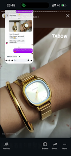 (Gogoey  square combo)  .  Buy 1 Watch ⌚
Get 2 Jewellery FREE 💍🍀
(Ring + Clover Bracelet)