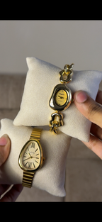 Golden snakehead + get 1 Cartier belt watch (70% off)