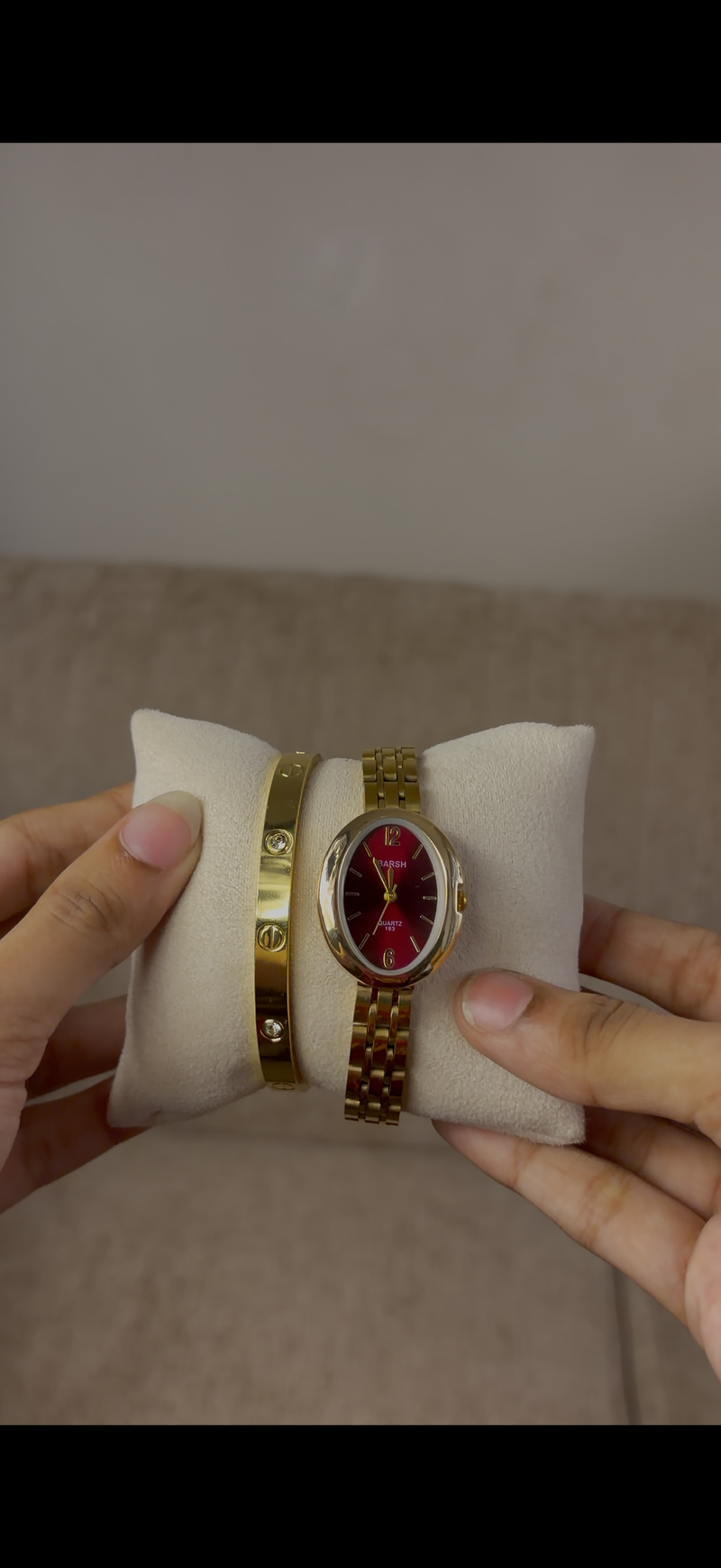 Barsh Watch + Cartier love bracelet (free)