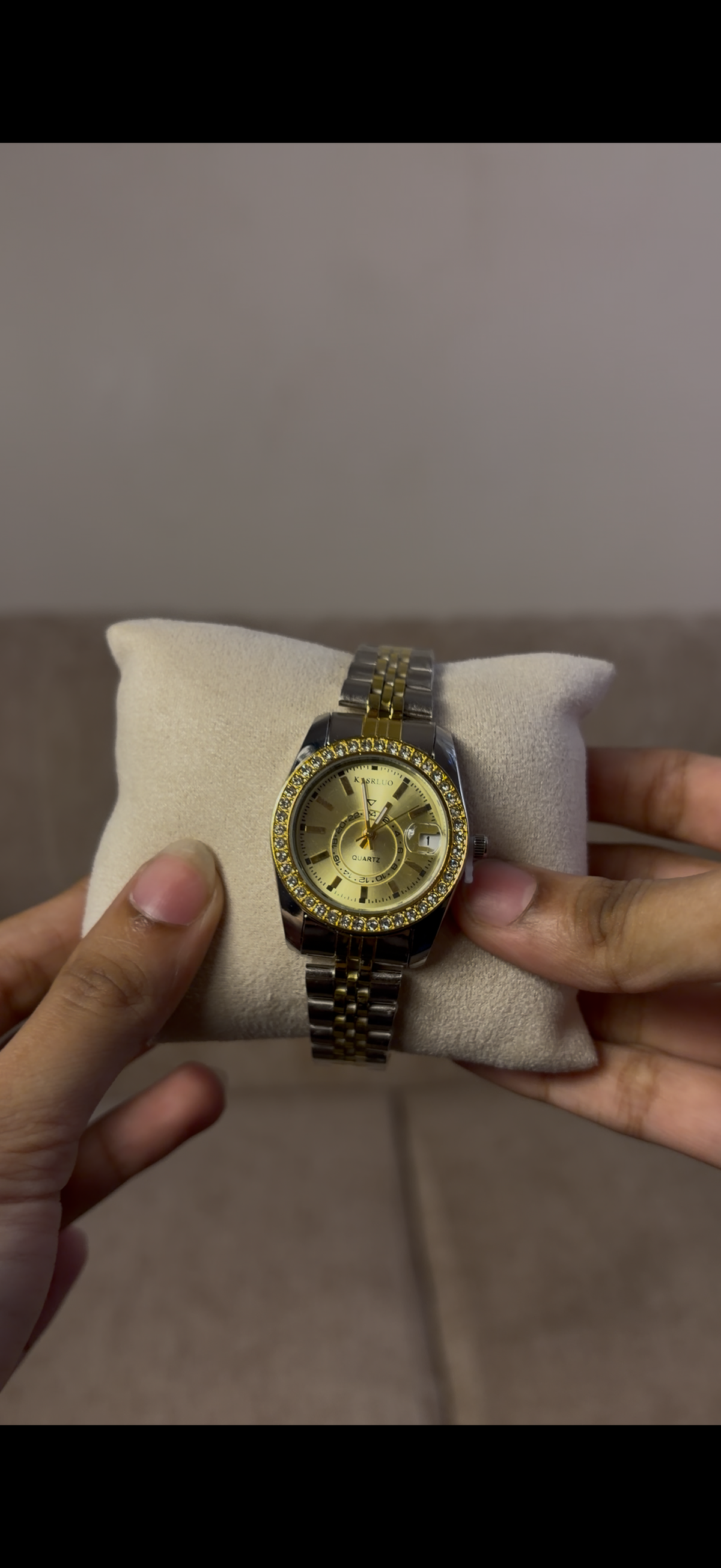 Karslou gold &silver mix strap