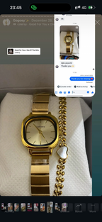 (Gogoey  square combo)  .  Buy 1 Watch ⌚
Get 2 Jewellery FREE 💍🍀
(Ring + Clover Bracelet)