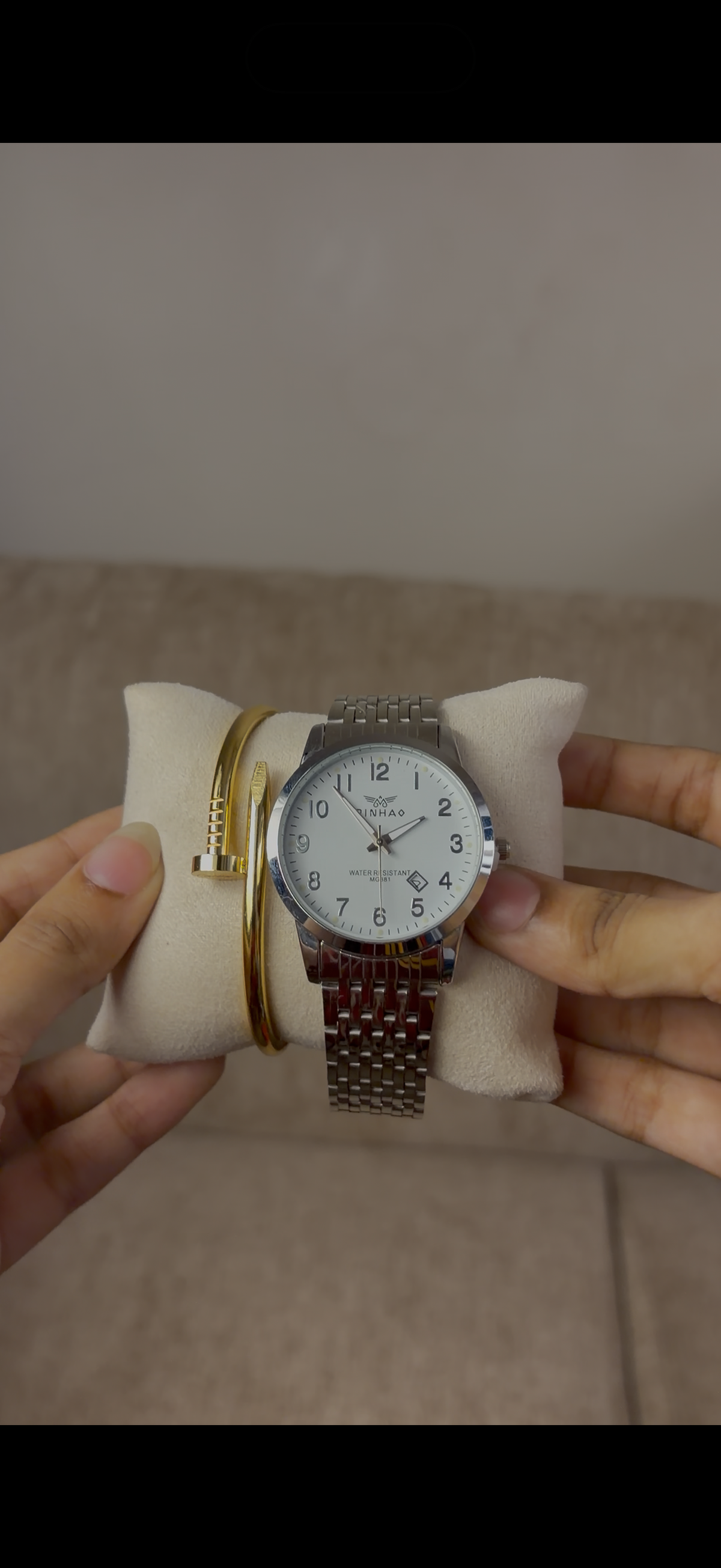 Watch + cartier nail bracelet  free