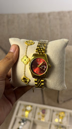 Gogey Queno Maroon + Clover Bracelet (Free)+ Mystery Ring(Free)