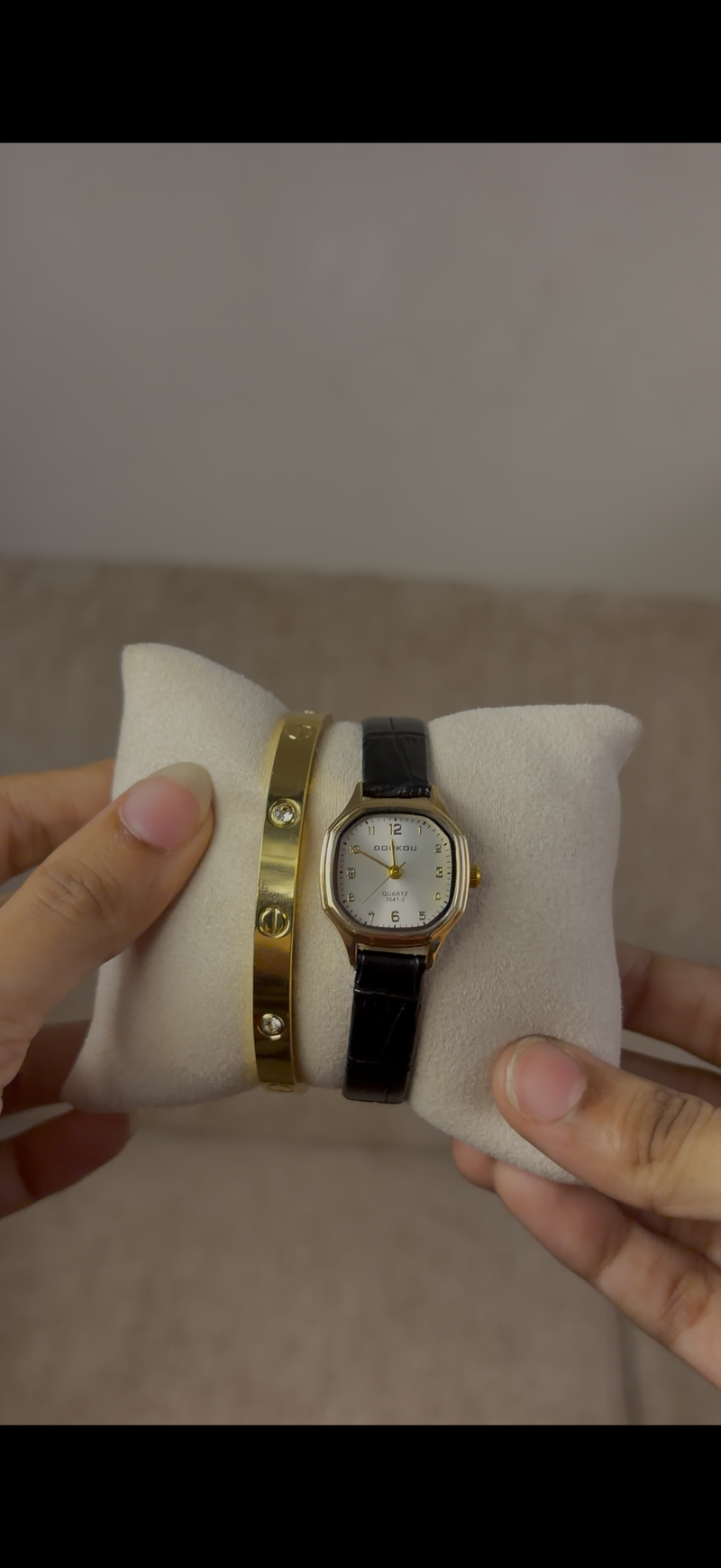 Doukou hexagon watch + Cartier love bracelet free