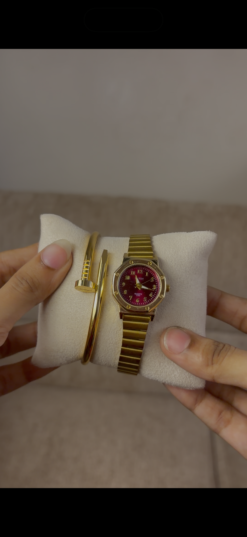 Watch + cartier nail bracelet  free