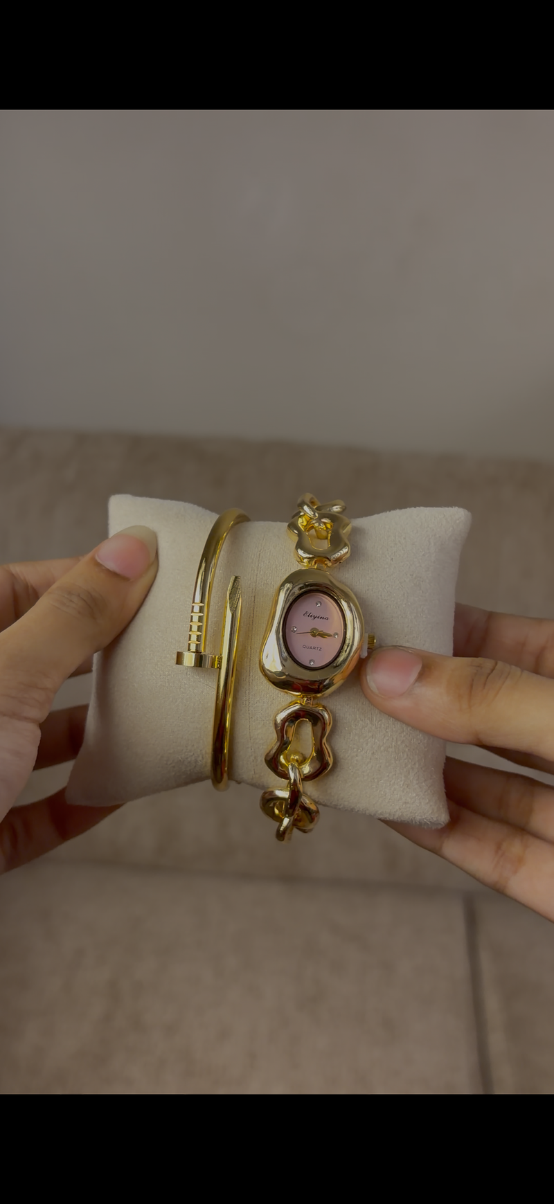 Watch + cartier nail bracelet  free