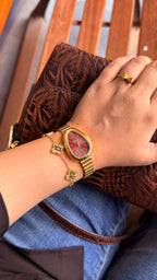 Maroon snakehead + Clover Bracelet (Free)+ Mystery Ring (Free)