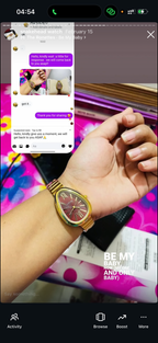 Maroon snakehead + Clover Bracelet (Free)+ Mystery Ring (Free)
