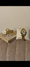 KASRLUO Gold+ Watch + ৮টি pearl muse ring set free পান