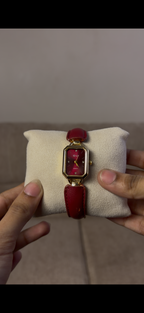 IE- LY burgundy belt