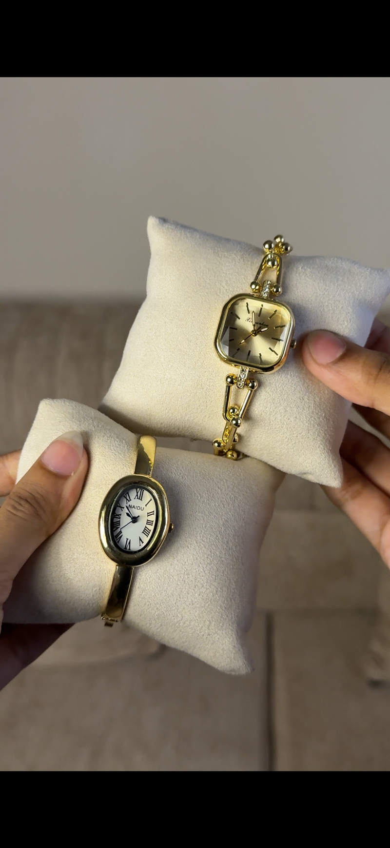 Naidu cuff Watch + Get 1 Cartier belt watch (70% off)