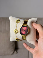 Naidu  red dial + Get 1 cartier belt watch (70% off)