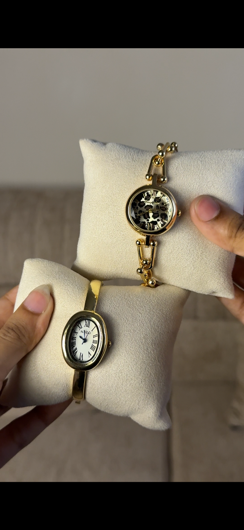 Naidu cuff Watch + Get 1 Cartier belt watch (70% off)