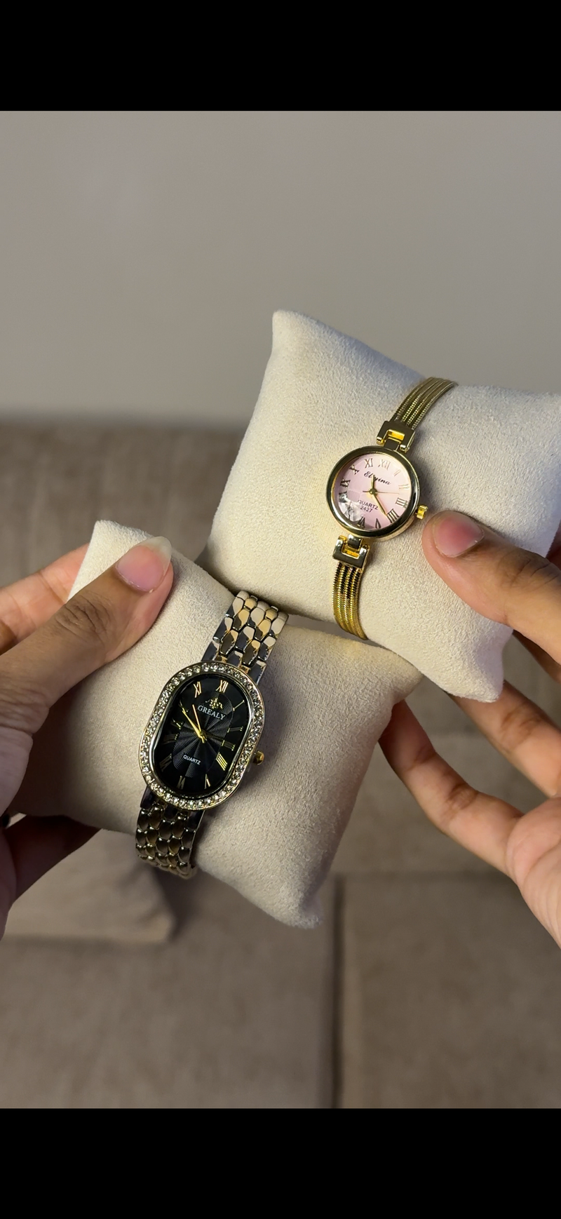 GREALY Black silver +Get 1 cartier belt watch (70% off)