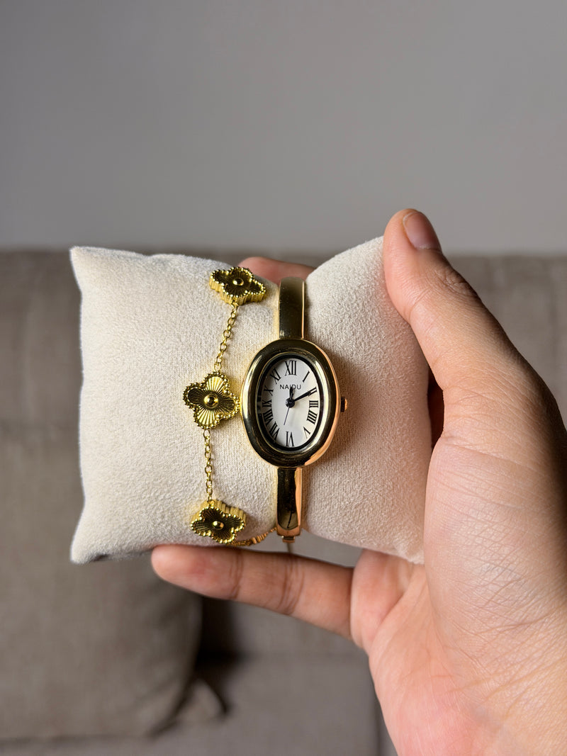 Naidu cuff Watch + Get 1 Cartier belt watch (70% off)