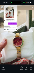 (Naidu  red dial combo)       Buy 1 Watch ⌚
Get 2 Jewellery FREE 💍🍀
(Ring + Clover Bracelet