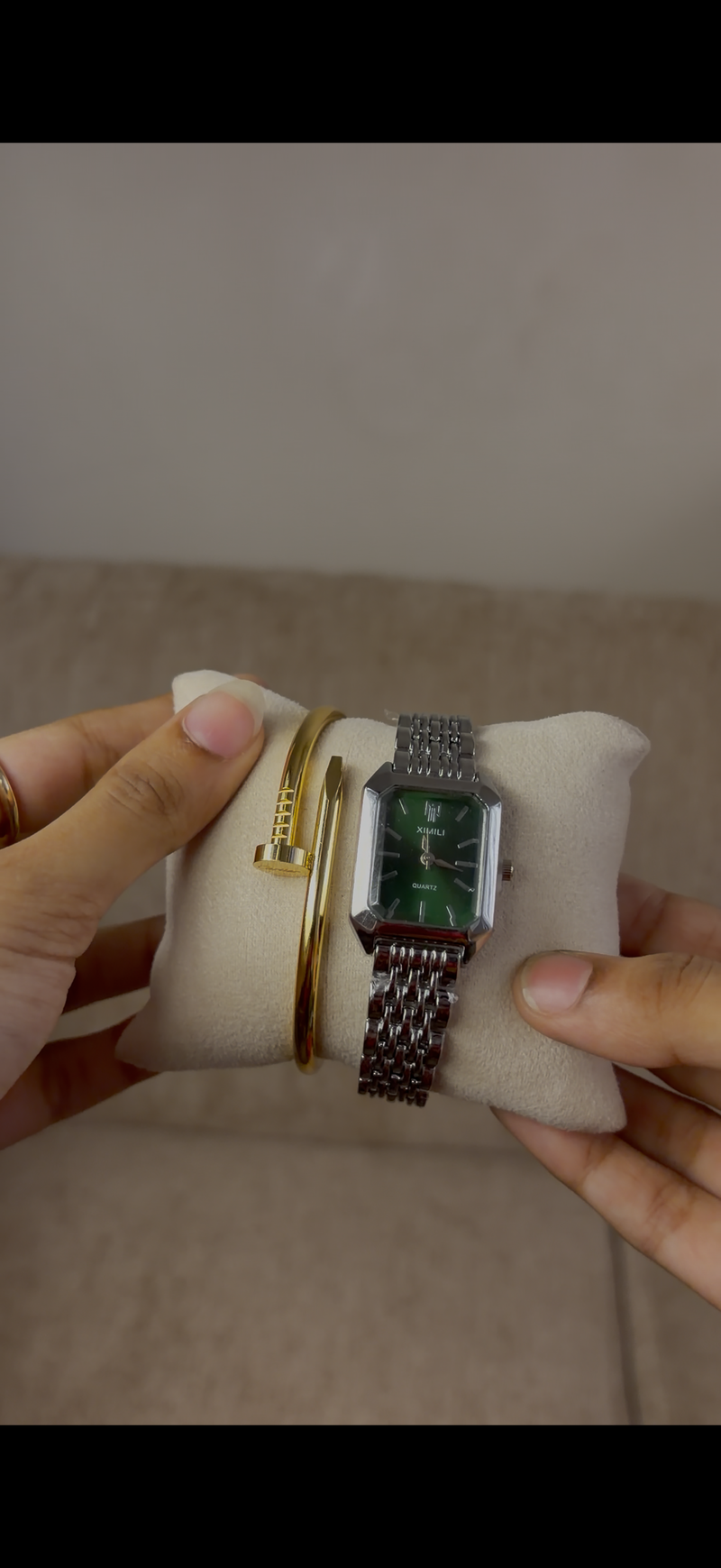 Watch + cartier nail bracelet  free