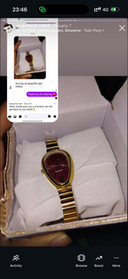 Maroon snakehead + Clover Bracelet (Free)+ Mystery Ring (Free)