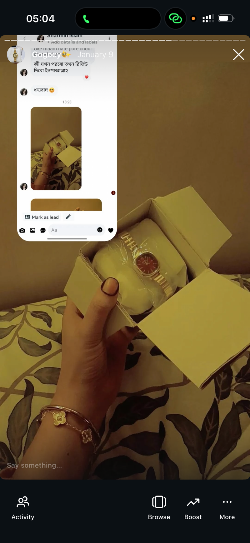 (Naidu  red dial combo)       Buy 1 Watch ⌚
Get 2 Jewellery FREE 💍🍀
(Ring + Clover Bracelet