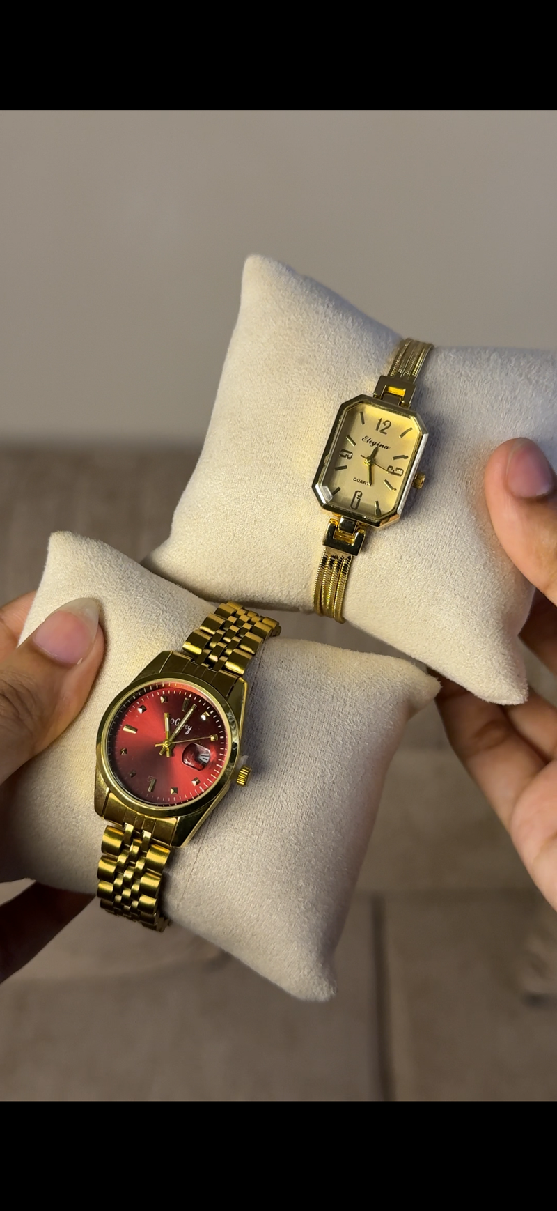 Gogey Queno Maroon+ get 1 Cartier belt watch (70% off)