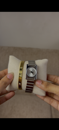 Voda Silver watc + Cartier love bracelet free