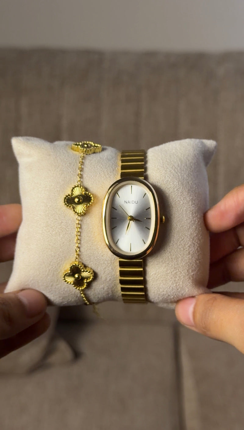 Naidu oval + Clover Bracelet (Free)+ Mystery Ring (Free)