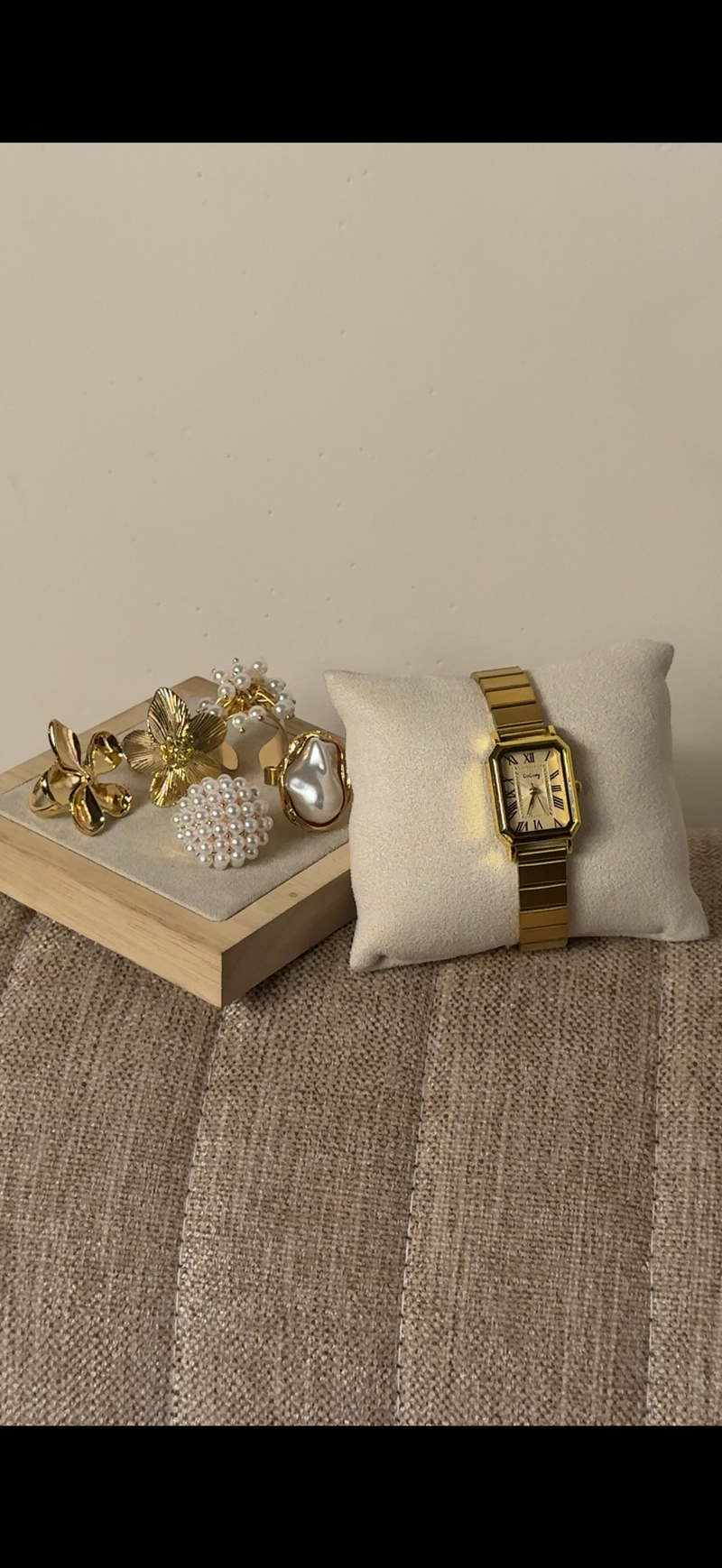 GOGOEY Retan Gold + ৫টি hibiscus & Pearl Ring set free পান