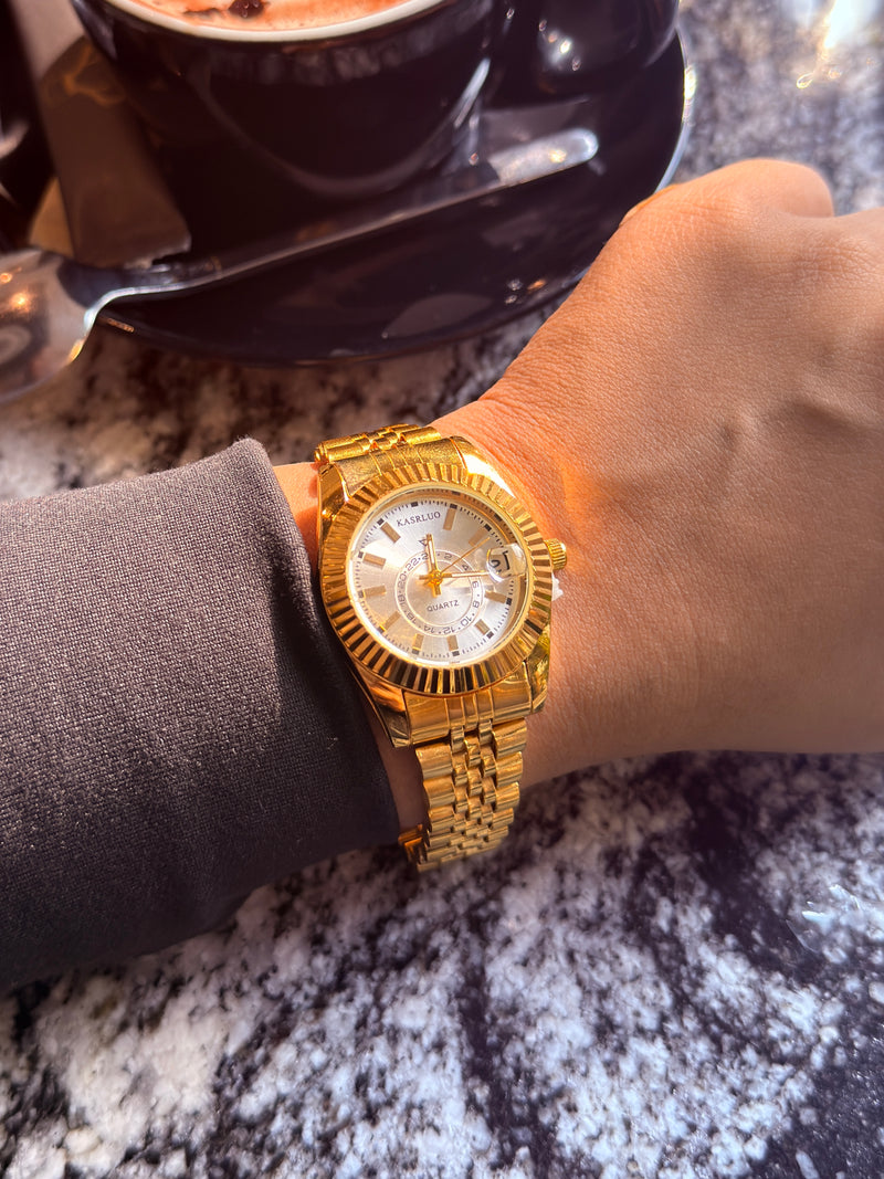 KASRLUO Gold + Clover Bracelet (Free)+ Mystery Ring(Free)