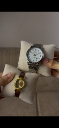 Pinhao silver Watch কিনুন, একটি  gogoey Strap Watch (৭০% ছাড়) পান -> combo 1