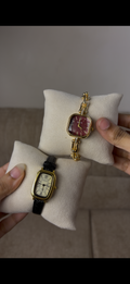Eliyana square red Watch কিনুন, একটি  gogoey Strap Watch (৭০% ছাড়) পান -> combo 2
