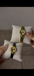 Gogoey  round  gold Watch কিনুন, একটি  gogoey Strap Watch (৭০% ছাড়) পান -> combo 1