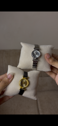 Gogoey  silver round Watch কিনুন, একটি  gogoey Strap Watch (৭০% ছাড়) পান ->combo 1