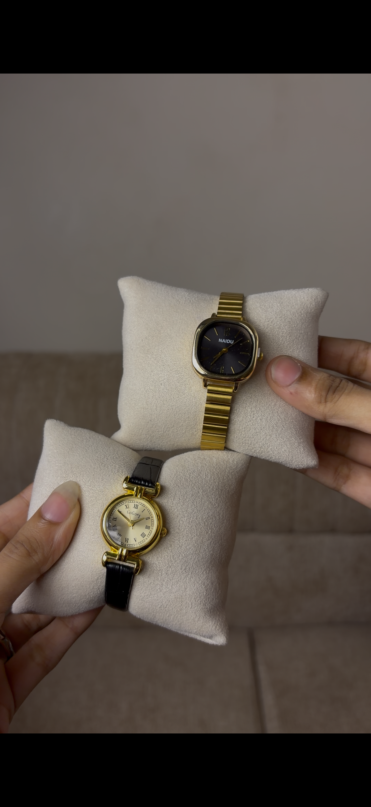 Naidu black dial Watch কিনুন, একটি  gogoey Strap Watch (৭০% ছাড়) পান -> combo 1