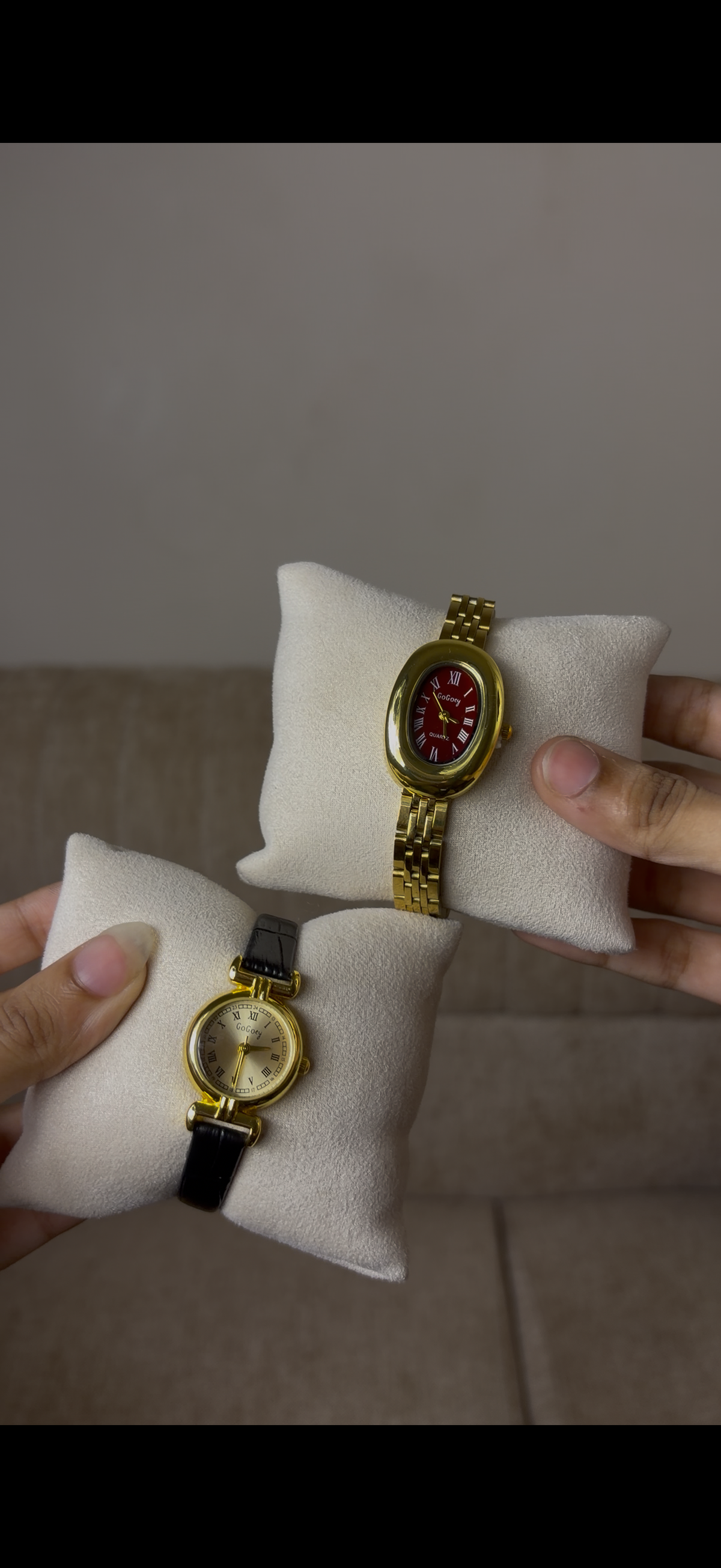 Gogey burgundy  Watch কিনুন, একটি  gogoey Strap Watch (৭০% ছাড়) পান -> combo 1