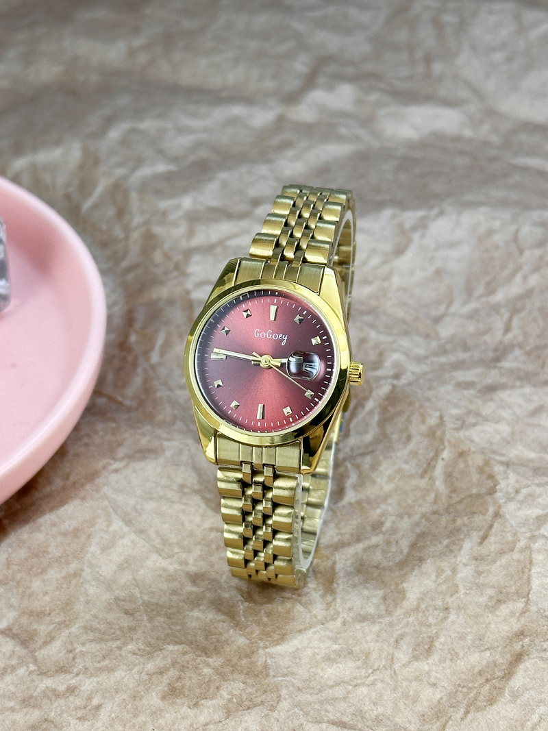 Gogey Queno Maroon + Clover Bracelet (Free)+ Mystery Ring(Free)