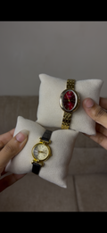 Barsh maroon oval Watch কিনুন, একটি  gogoey Strap Watch (৭০% ছাড়) পান -> combo 1