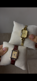 Eliyana gold rectangular Watch কিনুন, একটি  gogoey Strap Watch (৭০% ছাড়) পান ->