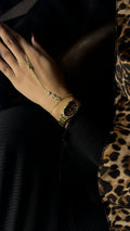 Barsh Stone Maroon Oval + Solitaire Stone Handchain Combo