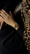 Eliiyana Leopard + Solitaire Stone Handchain Combo