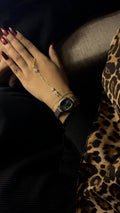 Naidu Black Dial + Solitaire Stone Handchain Combo