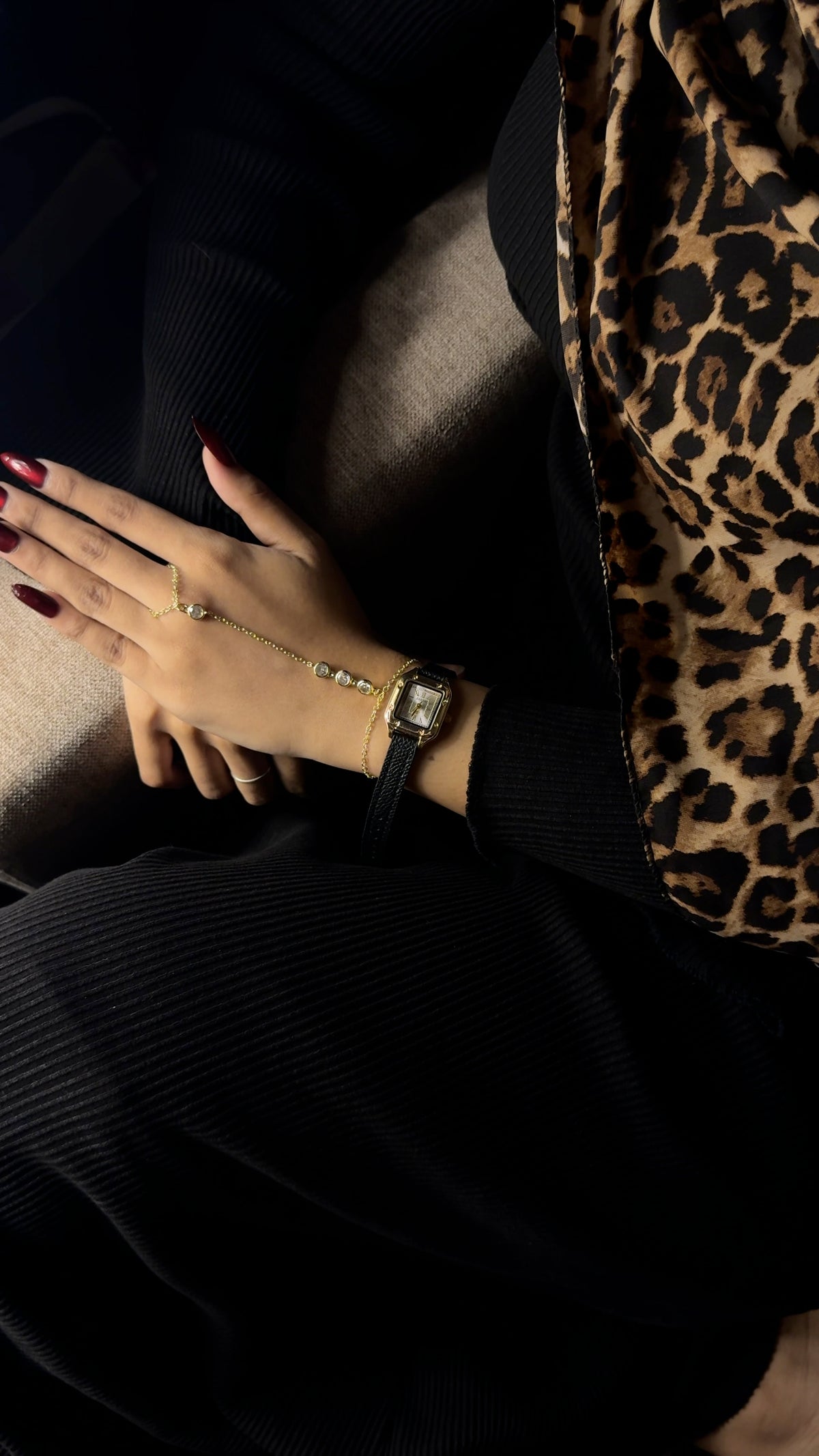 Hexo Strap + Solitaire Stone Handchain Combo