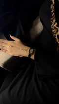 Barsh Strap Black + Solitaire Stone Handchain Combo