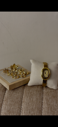 Gogoey gold oval Watch + ring set free