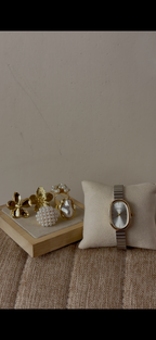 Naidu silver oval Watch + ring set free