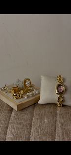 Eliyana bean gold Watch + ring set free